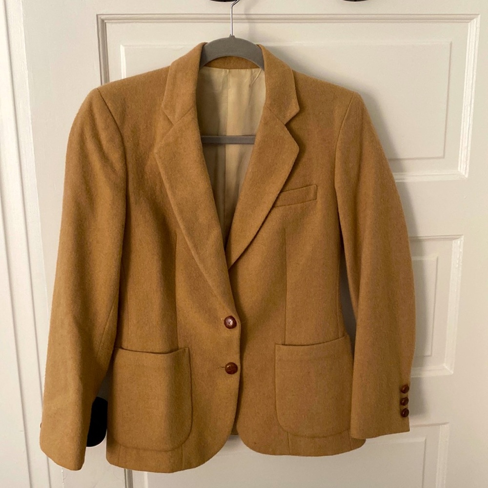 Vintage camel hair blazer